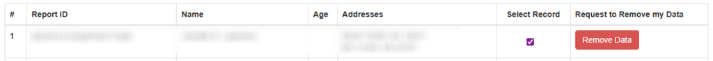 How to opt out of SearchUSAPeople - Submit your identifiers and search for your record- Step2