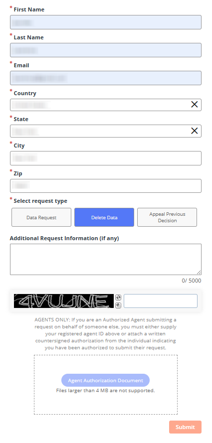 How to opt out of Yellow Pages - Submit your identifiers - Step2