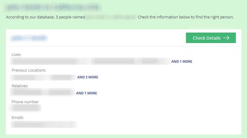 How to opt out of CocoFinder — Search for your record and copy the profile URL — Step 2