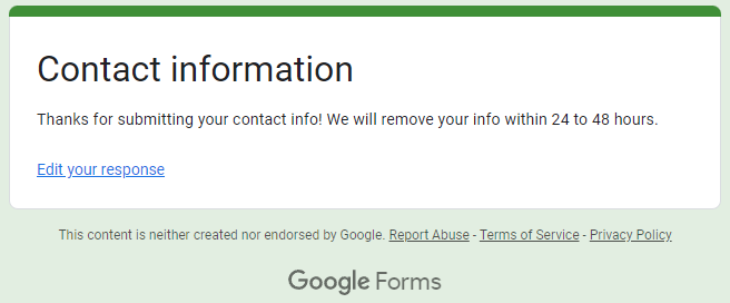 How to opt out of CocoFinder — Confirm deletion