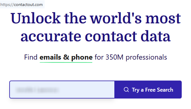 How to opt out of ContactOut — Search for your record and copy the profile URL — Step 1