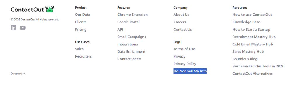 How to opt out of ContactOut — Open the privacy page and pass verification — Step 1