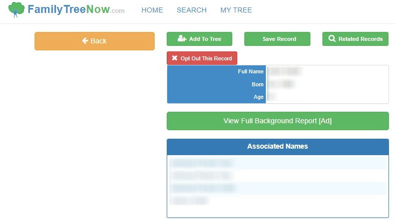 How to opt out of FamilyTreeNow — Confirm deletion — Step 1
