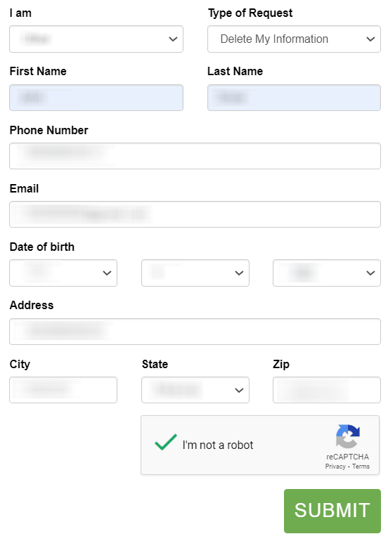 How to opt out of GoLookUp —Submit your identifiers