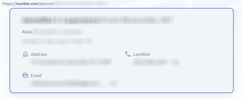 How to opt out of Nuwber — Locate your profile and copy the URL — Step 3