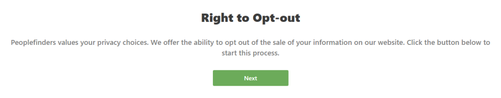 How to opt out of PrivateEye — Open the privacy page — Step 2