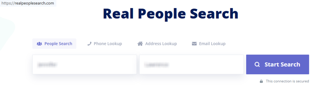 How to opt out of RealPeopleSearch — Open the official opt-out form —Step 1