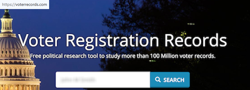 How to opt out of VoterRecords — Search for your record — Step 1
