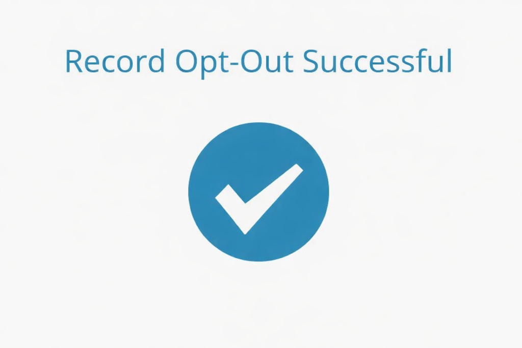 How to opt out of VoterRecords — Confirm deletion