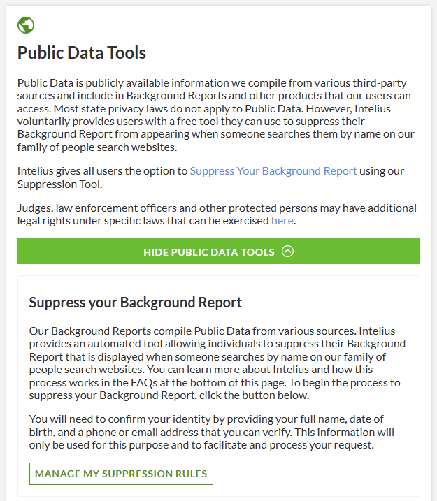 How to opt out of ZabaSearch — Open the privacy page — Step 2