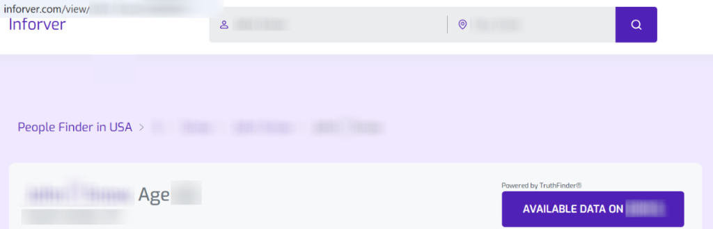 How to opt out of Inforver — Copy the profile URL