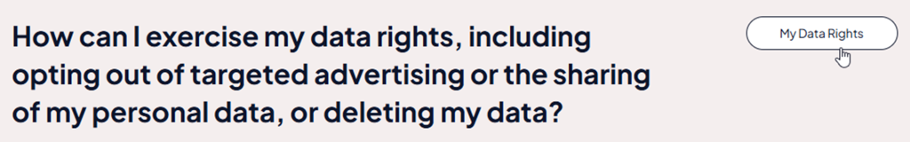 How to opt out of Outbrain — Choose “My Data Rights”