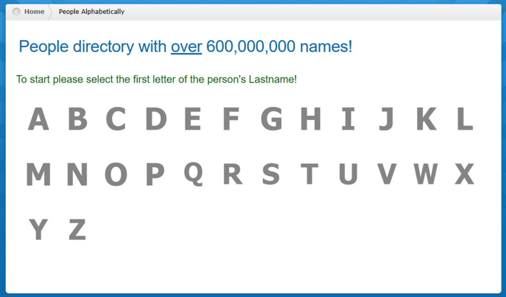 How to opt out of PeopleByName — Find and copy your record — Step 1