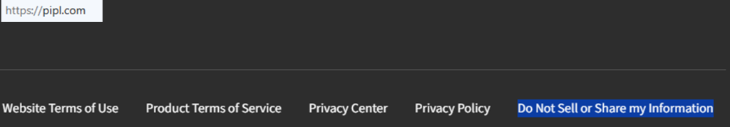 How to opt out of Pipl — Open the official opt-out form — Step 1