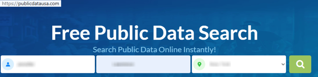 How to opt out of Public Data USA — Search for your record — Step 1