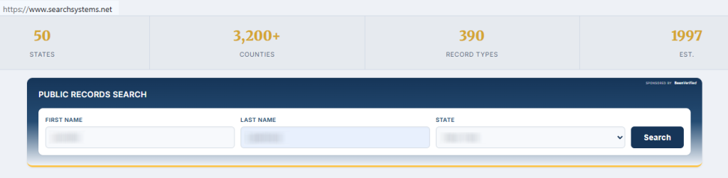 How to opt out of SearchSystems — Search for your record