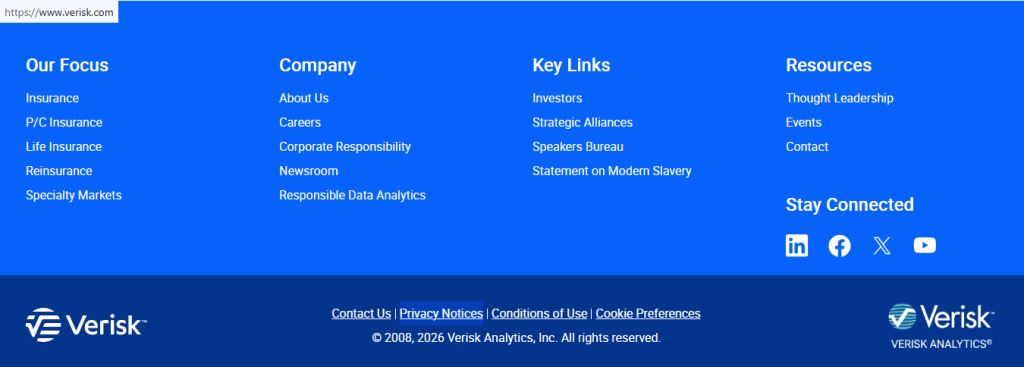 How to opt out of Verisk — Open the privacy page