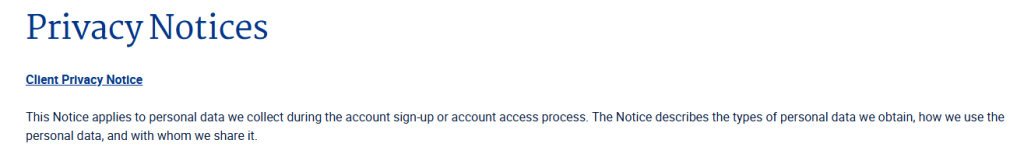How to opt out of Verisk — Choose the Client Privacy Notice option