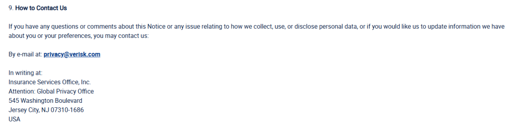 How to opt out of Verisk — Contact the support team